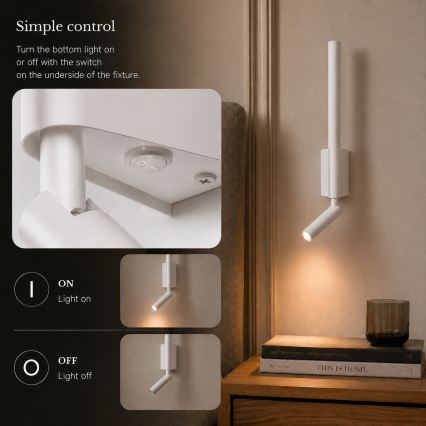 BRILAGI - LED настінний точковий світильник VIXON LED/3W/230V + LED/5W білий CRI 90