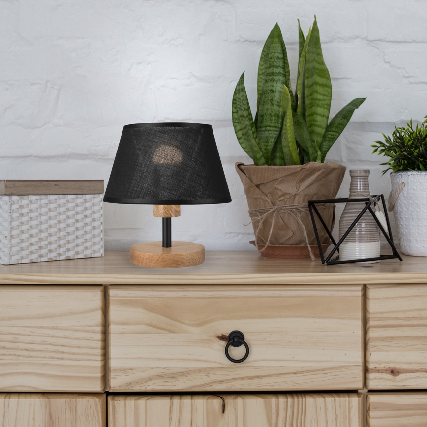 Brilagi - LED Настольная лампа ANTHONY 1xE14/40W/230V дуб/черный