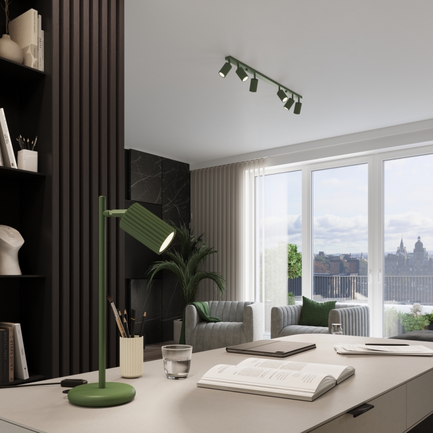 Brilagi - LED настольная лампа CRESTO 1xGU10/10W/230V зеленая