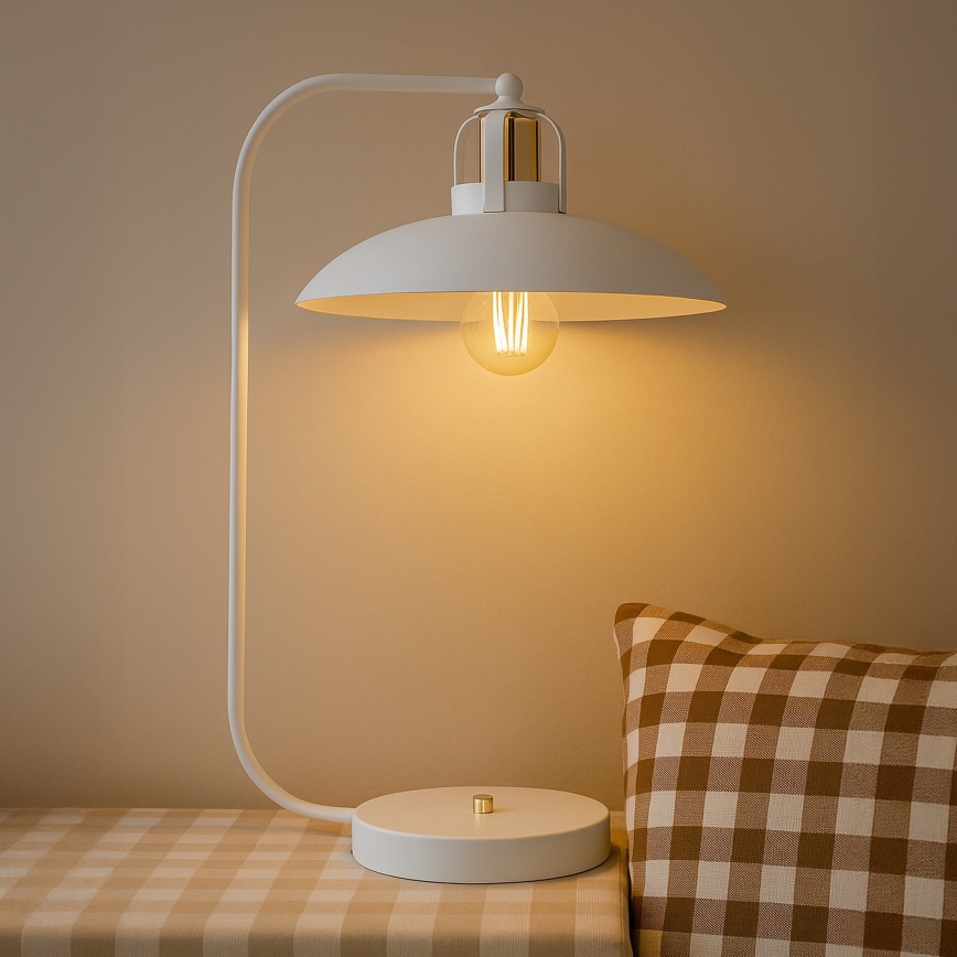 Brilagi - LED Настольная лампа FLAMENGO 1xE27/60W/230V белый