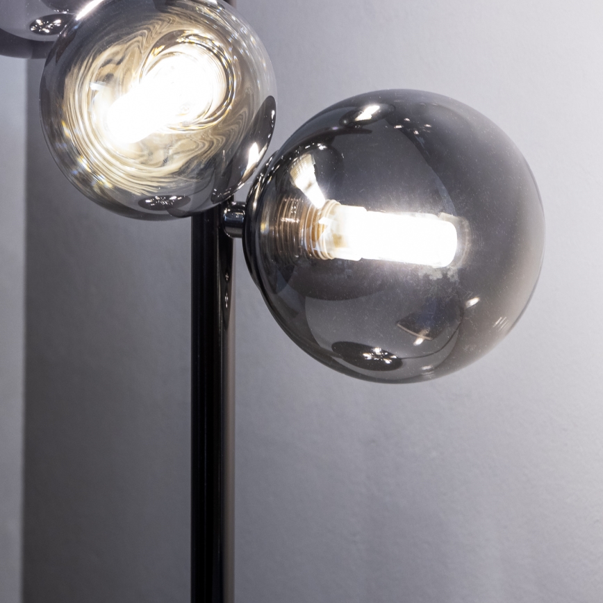 Brilagi - LED настольная лампа MILLA 4xG9/3W/230V черный хром/дымчатая