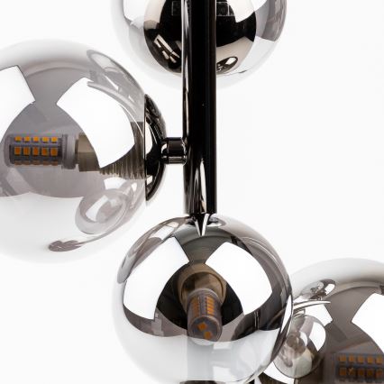 Brilagi - LED настольная лампа MILLA 4xG9/3W/230V черный хром/дымчатая