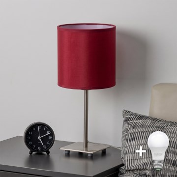 Brilagi - LED настольная лампа NUBILA 1xE27/60W/230V помпейский красный
