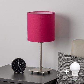 Brilagi - LED настольная лампа NUBILA 1xE27/60W/230V розовая