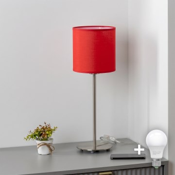 Brilagi - LED настольная лампа NUBILA 1xE27/60W/230V красная