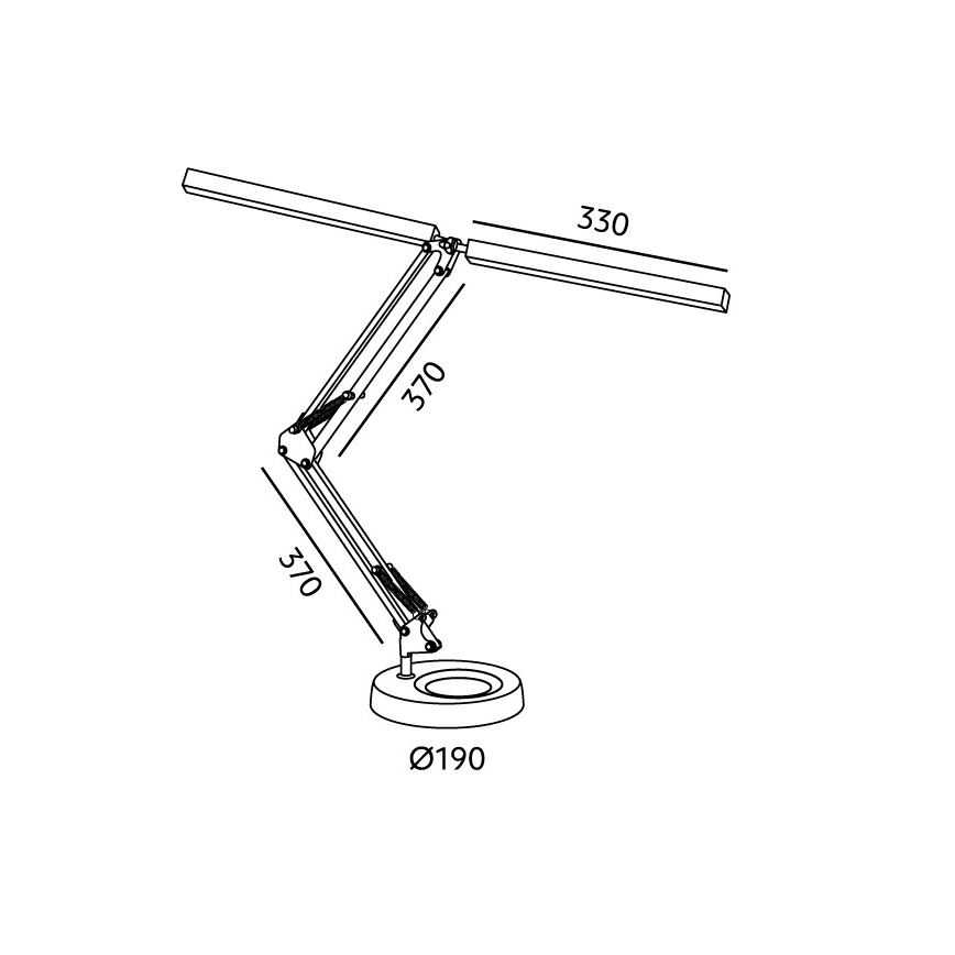 BRILAGI - LED настольная лампа с регулировкой яркости VARIO LED/15W/230V 3000-6000K белая