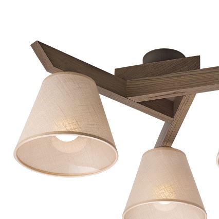Brilagi - LED Накладна люстра ANTHONY 3xE14/40W/230V дуб горіх/бежевий