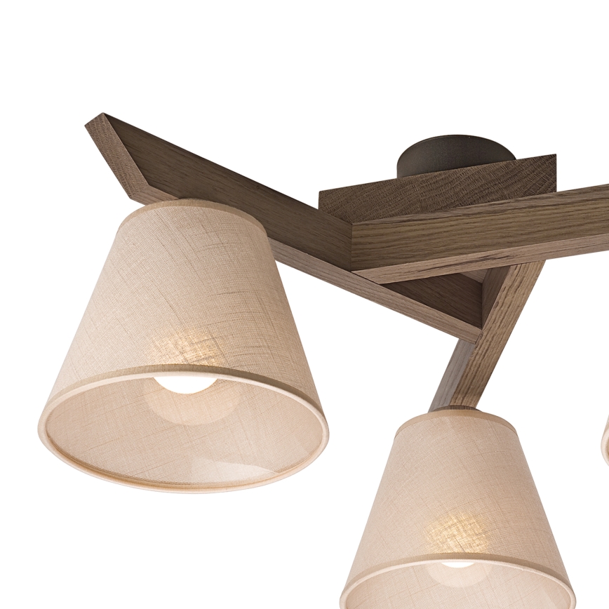 Brilagi - LED Накладна люстра ANTHONY 3xE14/40W/230V дуб горіх/бежевий