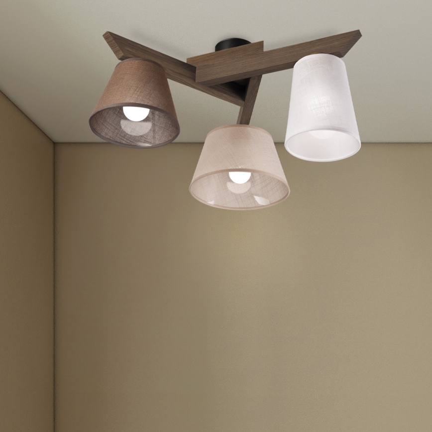 Brilagi - LED Накладна люстра ANTHONY 3xE14/40W/230V дуб горіх