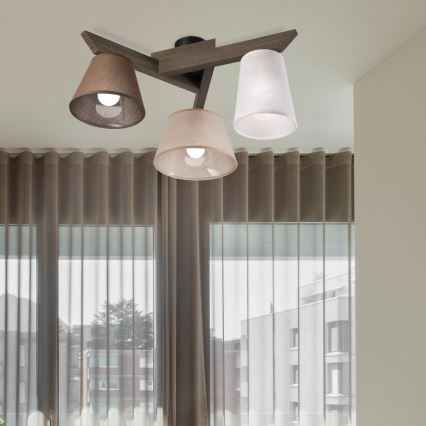 Brilagi - LED Накладна люстра ANTHONY 3xE14/40W/230V дуб горіх