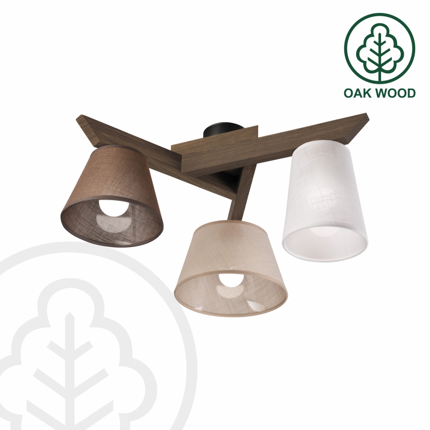 Brilagi - LED Накладна люстра ANTHONY 3xE14/40W/230V дуб горіх