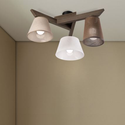 Brilagi - LED Накладна люстра ANTHONY 3xE14/40W/230V дуб горіх