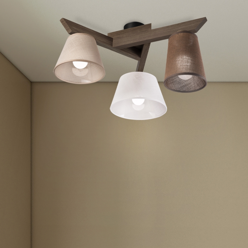 Brilagi - LED Накладна люстра ANTHONY 3xE14/40W/230V дуб горіх