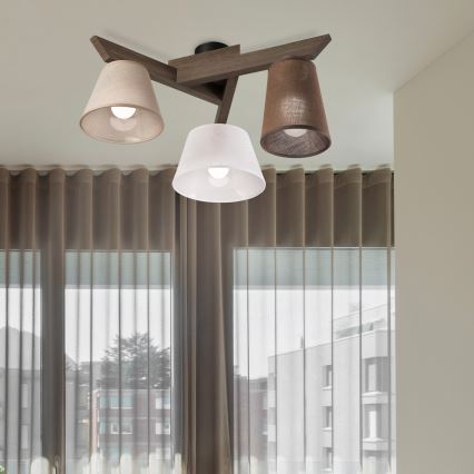 Brilagi - LED Накладна люстра ANTHONY 3xE14/40W/230V дуб горіх