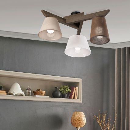 Brilagi - LED Накладна люстра ANTHONY 3xE14/40W/230V дуб горіх