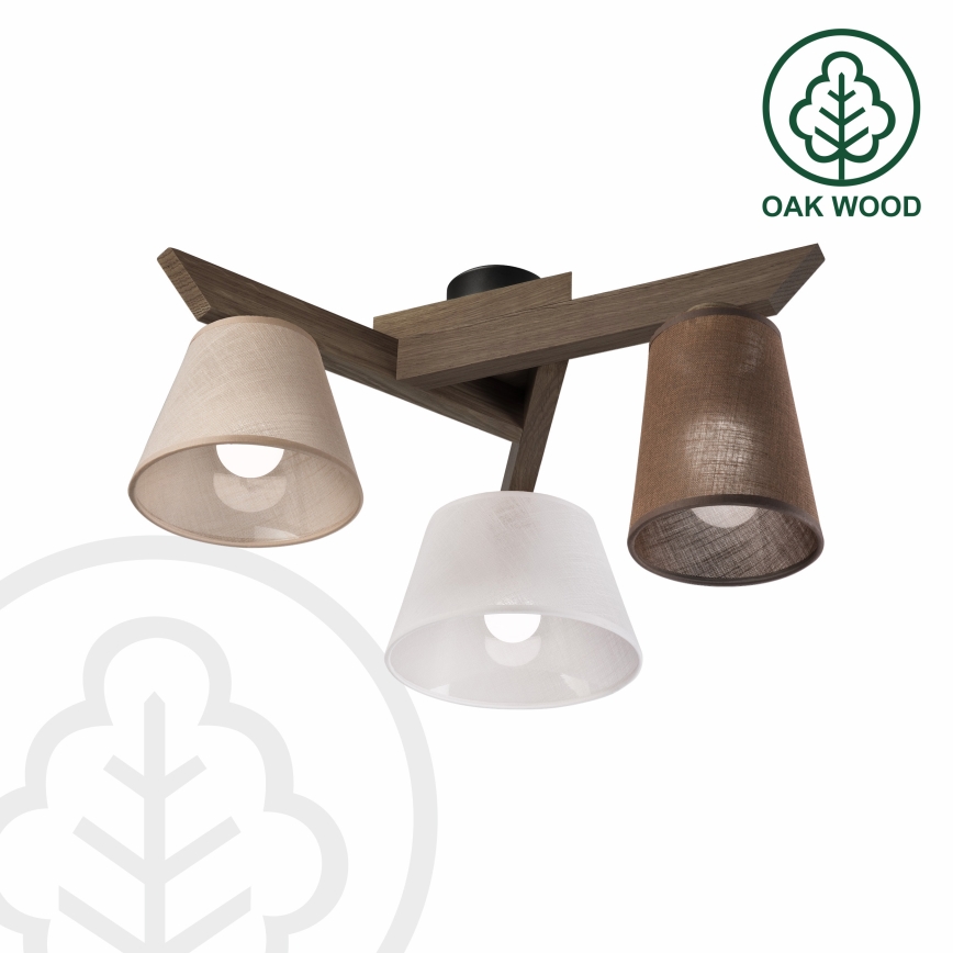 Brilagi - LED Накладна люстра ANTHONY 3xE14/40W/230V дуб горіх
