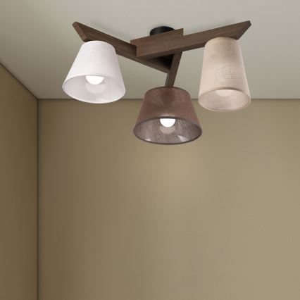 Brilagi - LED Накладна люстра ANTHONY 3xE14/40W/230V дуб горіх