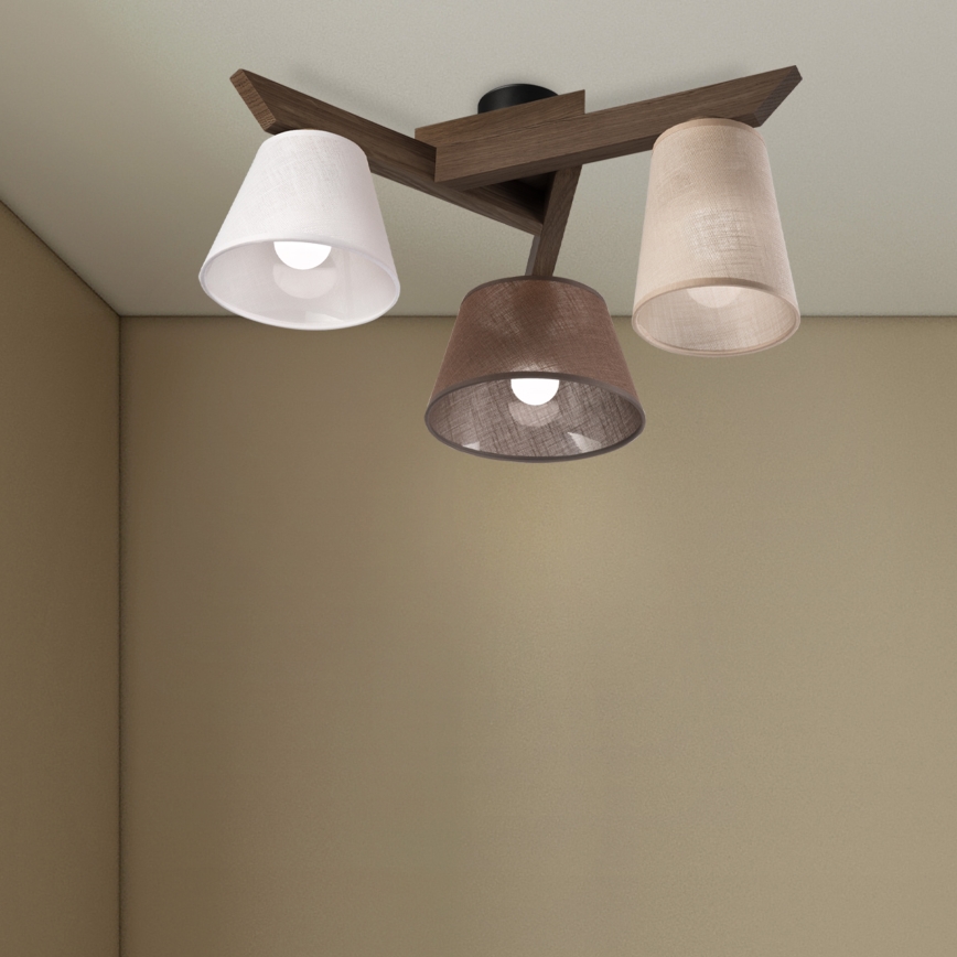 Brilagi - LED Накладна люстра ANTHONY 3xE14/40W/230V дуб горіх