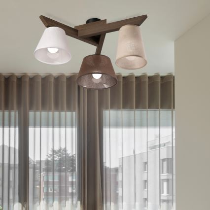 Brilagi - LED Накладна люстра ANTHONY 3xE14/40W/230V дуб горіх