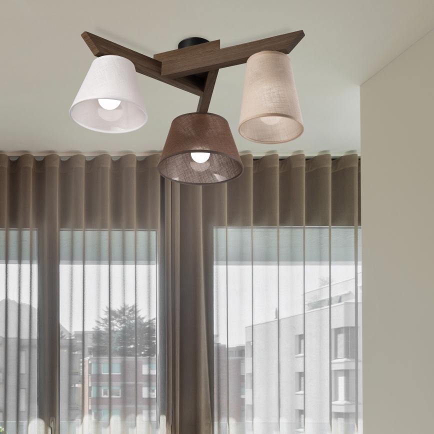 Brilagi - LED Накладна люстра ANTHONY 3xE14/40W/230V дуб горіх