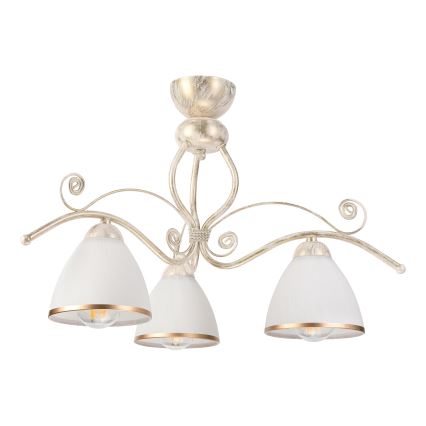 Brilagi - LED накладна люстра ANTICO 3xE27/60W/230V 3000K біла патина