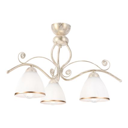 Brilagi - LED накладна люстра ANTICO 3xE27/60W/230V 3000K біла патина