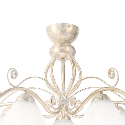 Brilagi - LED накладна люстра ANTICO 5xE27/60W/230V 3000K біла патина