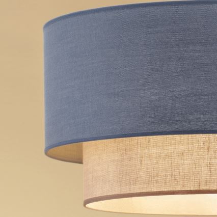 Brilagi - LED накладна люстра BOHO ECO 1xE27/10W/230V діам. 40 см синій/кремовий