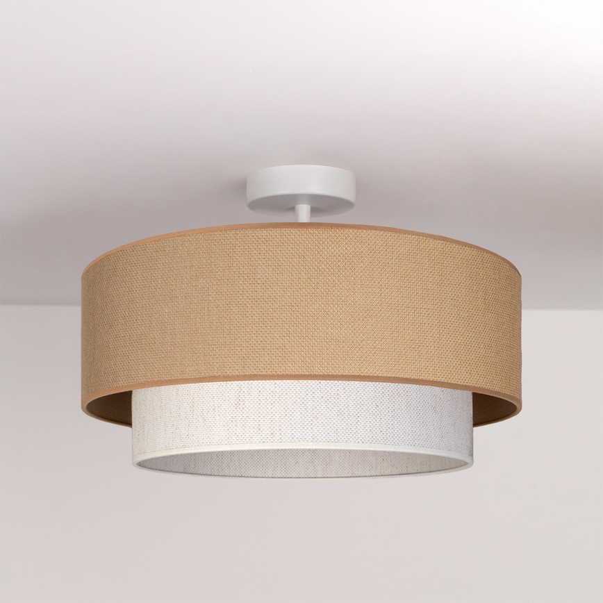Brilagi - LED накладна люстра BOHO ECO 1xE27/10W/230V діаметр 40 см бежева/кремова
