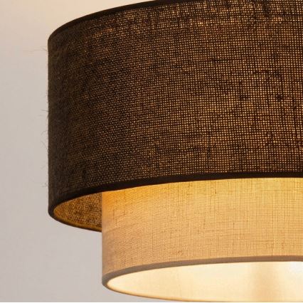 Brilagi - LED накладна люстра BOHO ECO 1xE27/10W/230V діаметр 40 см коричнева/кремова