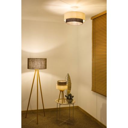 Brilagi - LED накладна люстра BOHO STYLE 1xE27/15W/230V діаметр 40 см кремова/коричнева