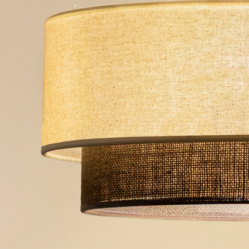 Brilagi - LED накладна люстра BOHO STYLE 1xE27/15W/230V діаметр 40 см кремова/коричнева