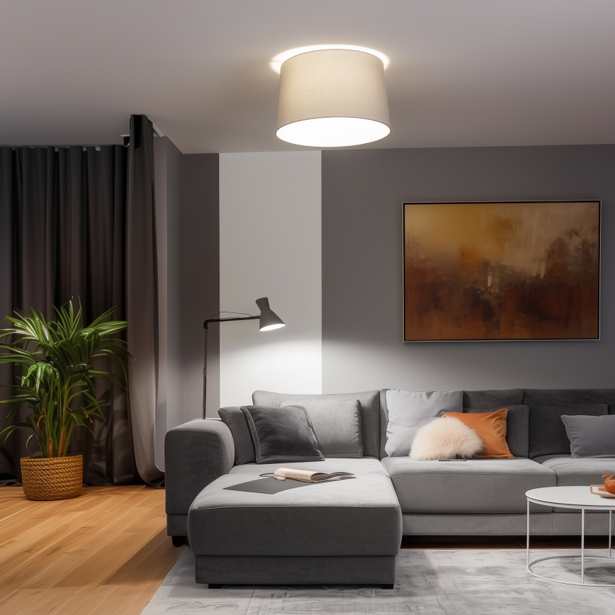 Brilagi - LED накладна люстра CERIA 1xE27/40W/230V діам. 45 см сірий