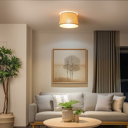 Brilagi - LED накладна люстра CERIA 1xE27/40W/230V діаметр 35 см бежевого кольору