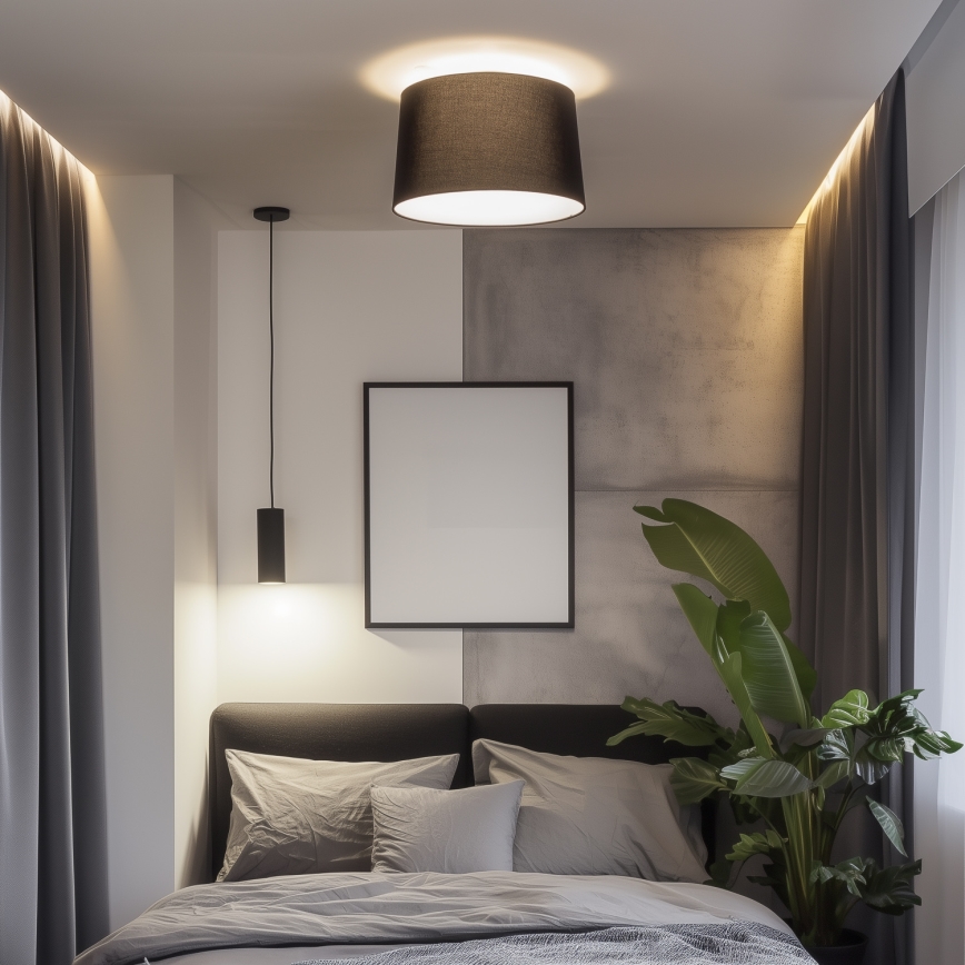 Brilagi - LED накладна люстра CERIA 1xE27/40W/230V діаметр 45 см чорна