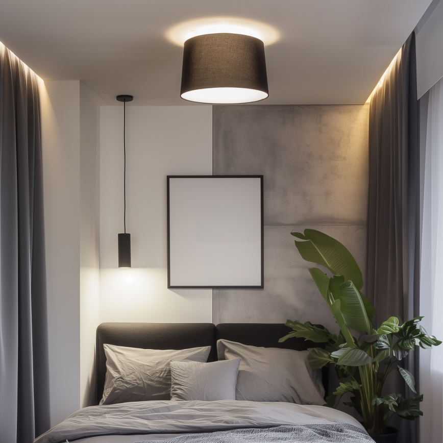 Brilagi - LED накладна люстра CERIA 1xE27/40W/230V, діаметр 45 см, чорна