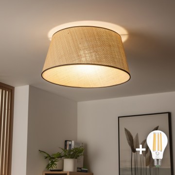Brilagi - LED-накладна люстра CERIA 1xE27/40W/230V, діаметр 50 см, бежева