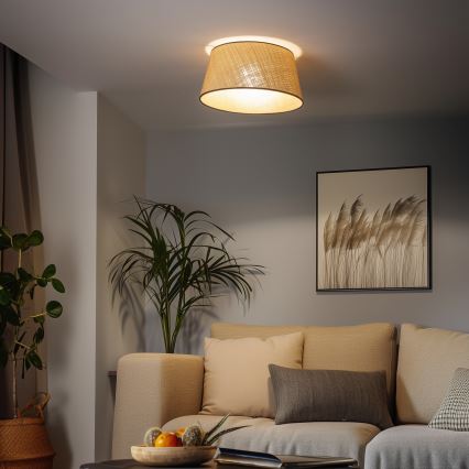 Brilagi - LED-накладна люстра CERIA 1xE27/40W/230V, діаметр 50 см, бежева