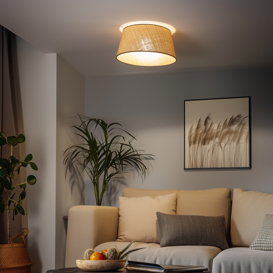 Brilagi - LED-накладна люстра CERIA 1xE27/40W/230V, діаметр 50 см, бежева