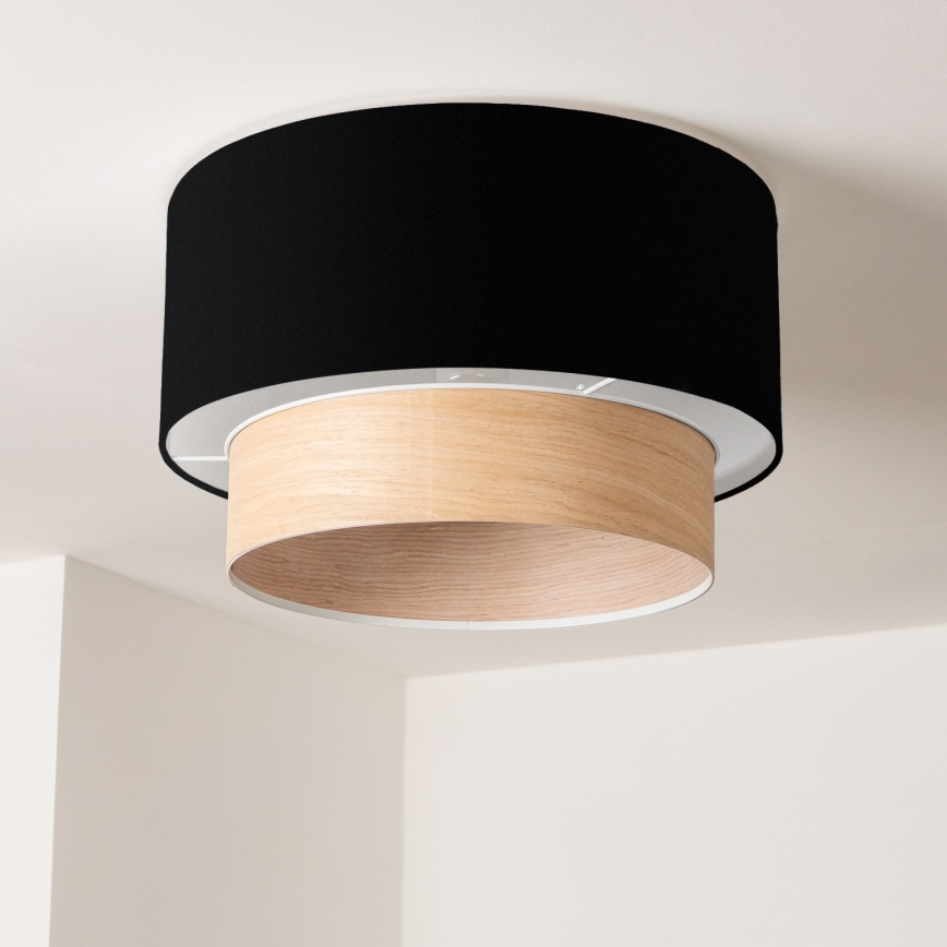 Brilagi - LED накладна люстра CERIA 1xE27/40W/230V діаметр 50 см чорна/бежева