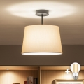 Brilagi - LED накладна люстра CERIA 1xE27/60W/230V діам. 30 см чорний/бежевий
