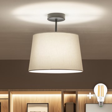 Brilagi - LED накладна люстра CERIA 1xE27/60W/230V діам. 30 см чорний/сірий