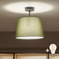 Brilagi - LED накладна люстра CERIA 1xE27/60W/230V діаметр 30 см чорна/зелена