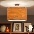 Brilagi - LED накладна люстра CERIA 1xE27/60W/230V Ø 45 см чорна/бежева