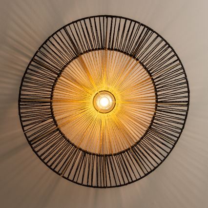 Brilagi - LED накладна люстра CERIA BOHO 1xE27/40W/230V, діаметр 50 см, чорний/коричневий
