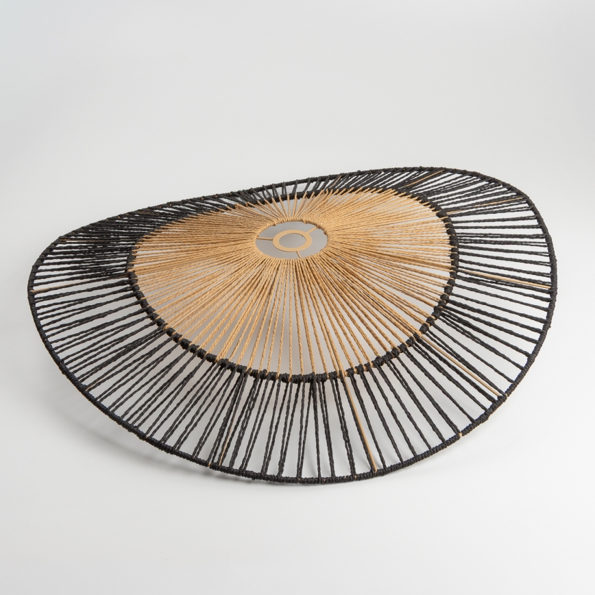 Brilagi - LED накладна люстра CERIA BOHO 1xE27/40W/230V діаметр 80 см чорна/коричнева