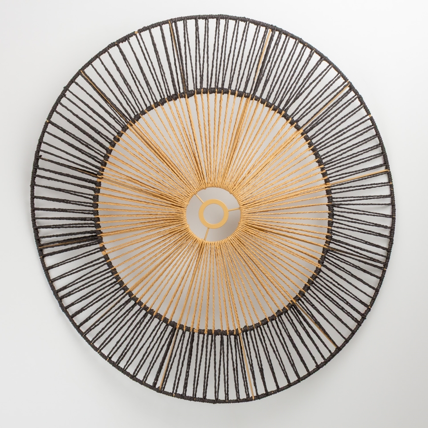 Brilagi - LED накладна люстра CERIA BOHO 1xE27/40W/230V діаметр 80 см чорна/коричнева