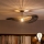 Brilagi - LED накладна люстра CERIA BOHO 1xE27/60W/230V діам. 80 см чорна/коричнева