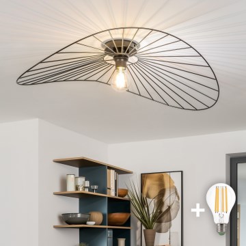 Brilagi - LED накладна люстра CERIA WIRE 1xE27/40Вт/230В 60x80 см чорна