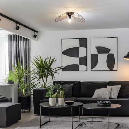 Brilagi - LED накладна люстра CERIA WIRE 1xE27/40W/230V 40x56 см бронзова